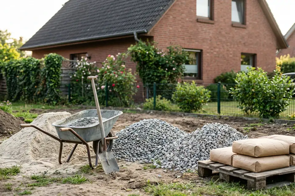 Baustoffe für Haus und Garten: Beton, Kies und Sand