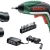 Bosch Home and Garden Akku-Schrauber IXO Set 5. Generation, Winkelaufsatz, Exzenteraufsatz, 10 Schrauberbits, USB-Ladegerät, Metalldose (3,6 V, 1,5 Ah) - 1